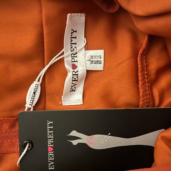 Bridesmaid dresses - Ever Pretty - Burnt Orange - Picture 2 of 2